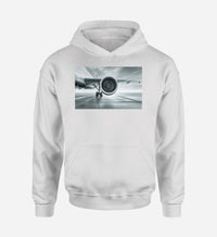 Thumbnail for Super Cool Airliner Jet Engine Designed Hoodies