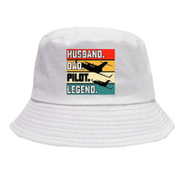 Thumbnail for Husband & Dad & Pilot & Legend Designed Summer & Stylish Hats