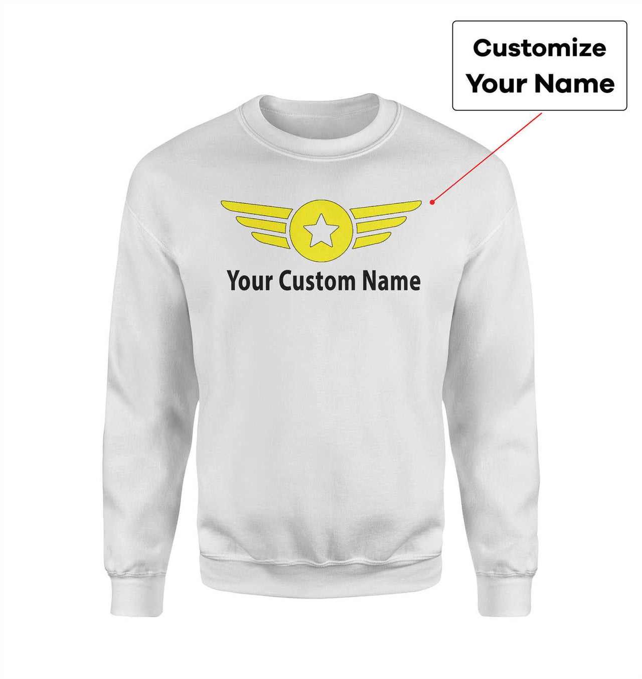 Custom Name & Big Badge (4) Designed 3D Sweatshirts