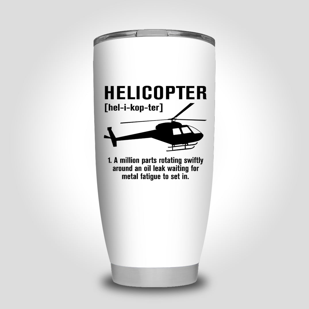 Helicopter [Noun] Designed Tumbler Travel Mugs