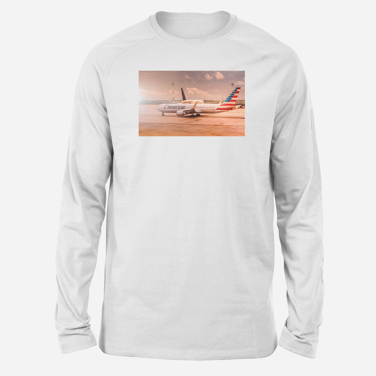 American Airlines Boeing 767 Designed Long-Sleeve T-Shirts