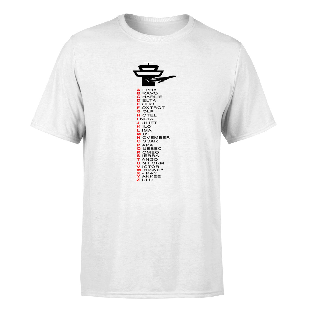 Aviation Alphabet Designed T-Shirts
