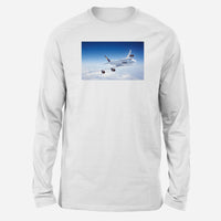 Thumbnail for Cruising Lufthansa's Boeing 747 Designed Long-Sleeve T-Shirts
