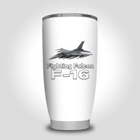 Thumbnail for The Fighting Falcon F16 Designed Tumbler Travel Mugs