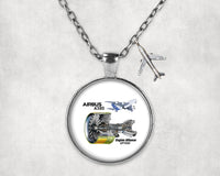 Thumbnail for Airbus A380 & GP7000 Engine Designed Necklaces