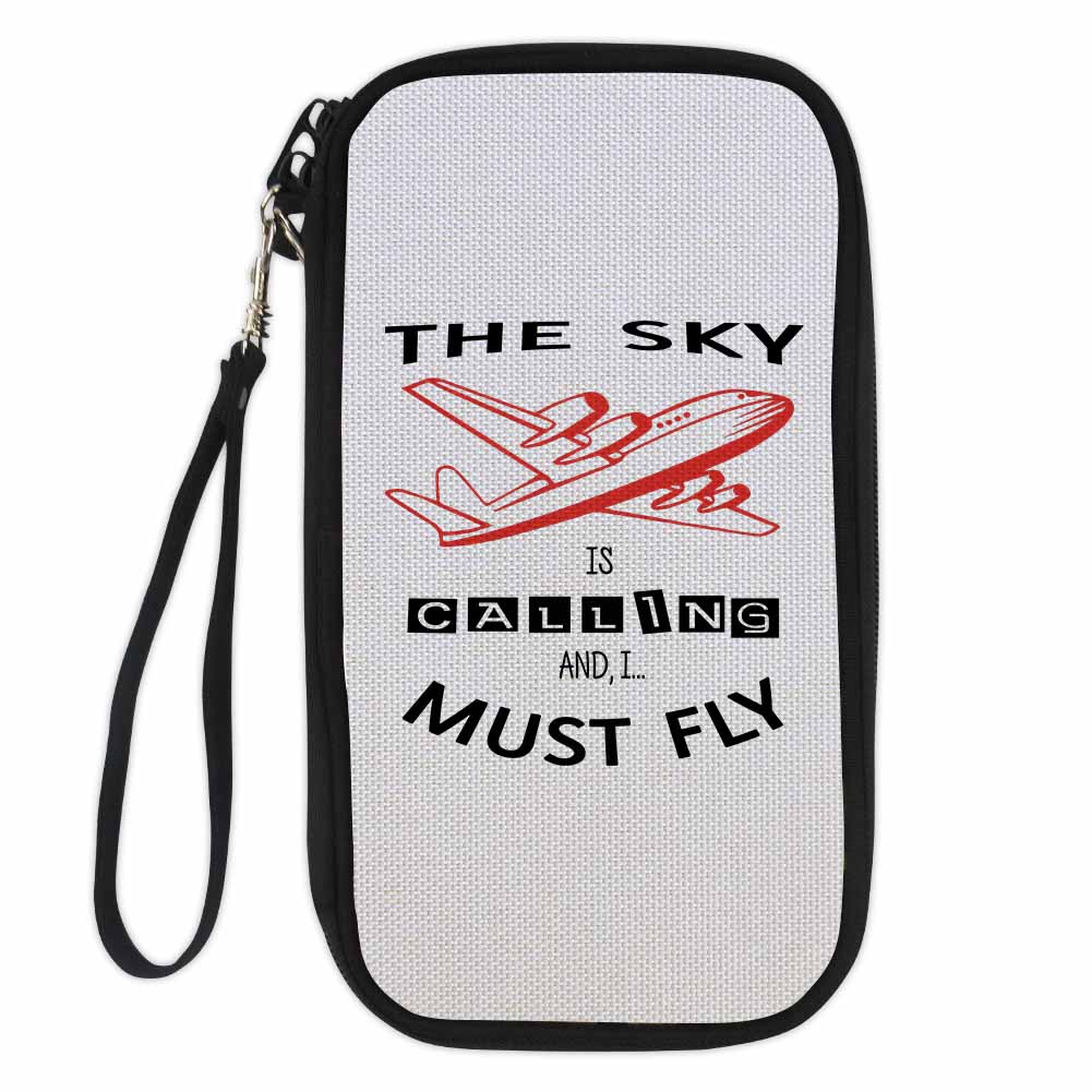 The Sky is Calling and I Must Fly Designed Travel Cases & Wallets