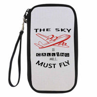 Thumbnail for The Sky is Calling and I Must Fly Designed Travel Cases & Wallets