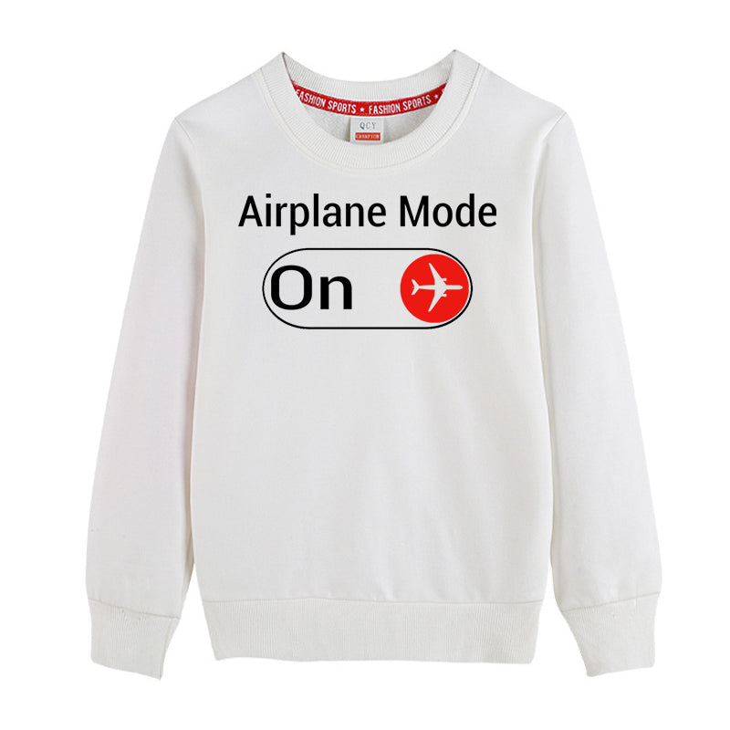 Airplane Mode On Designed "CHILDREN" Sweatshirts
