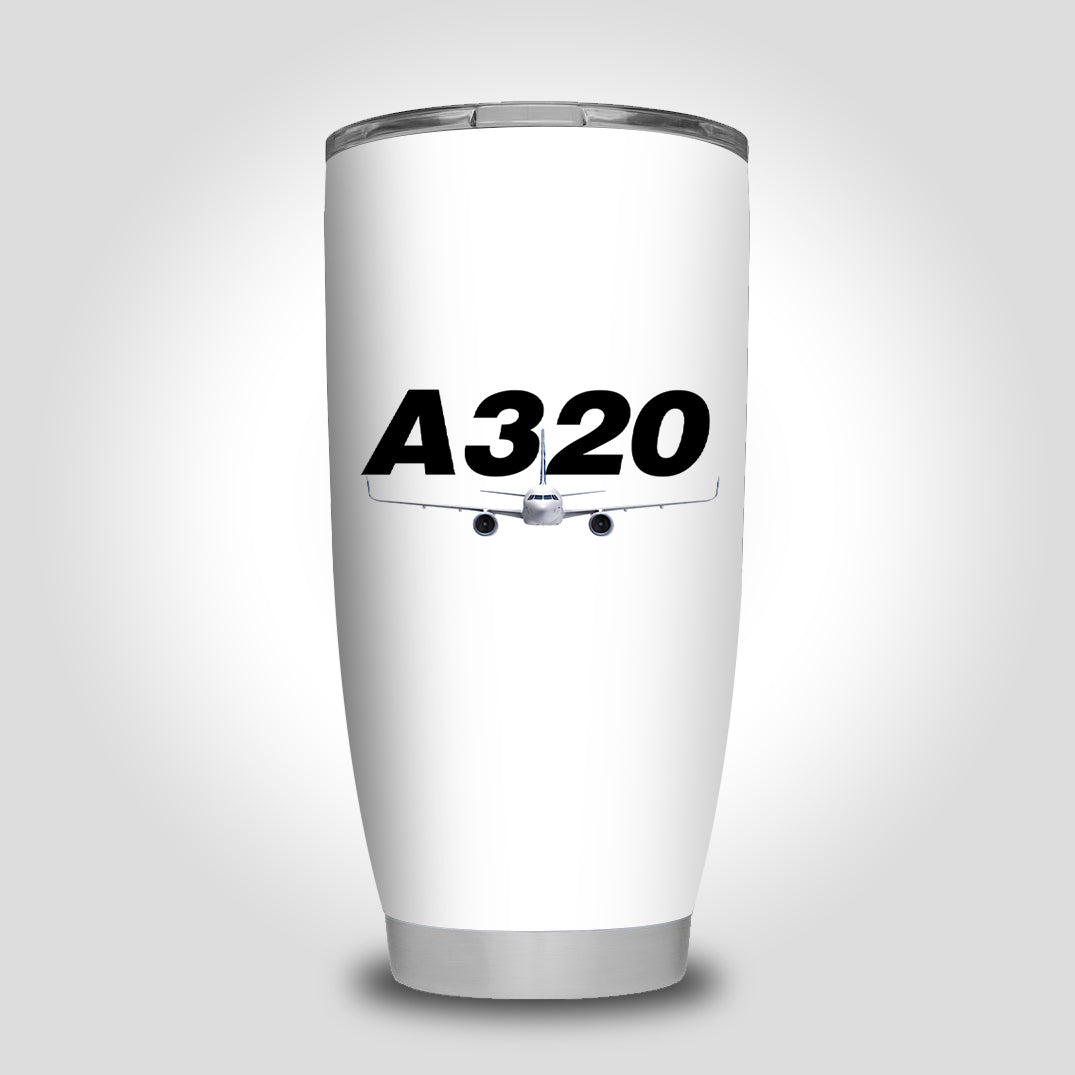 Super Airbus A320 Designed Tumbler Travel Mugs