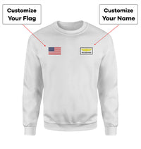 Thumbnail for Custom Flag & Name with Badge Designed 3D Sweatshirts
