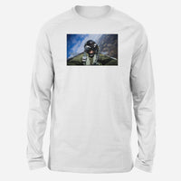 Thumbnail for Amazing Military Pilot Selfie Designed Long-Sleeve T-Shirts