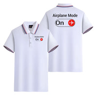 Thumbnail for Airplane Mode On Designed Stylish Polo T-Shirts (Double-Side)