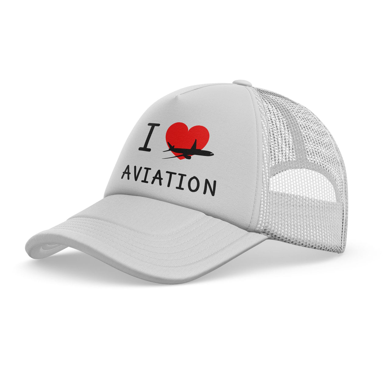 I Love Aviation Designed Trucker Caps & Hats