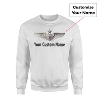 Thumbnail for Custom Name & Big Badge (Air Force & Star) Designed 3D Sweatshirts