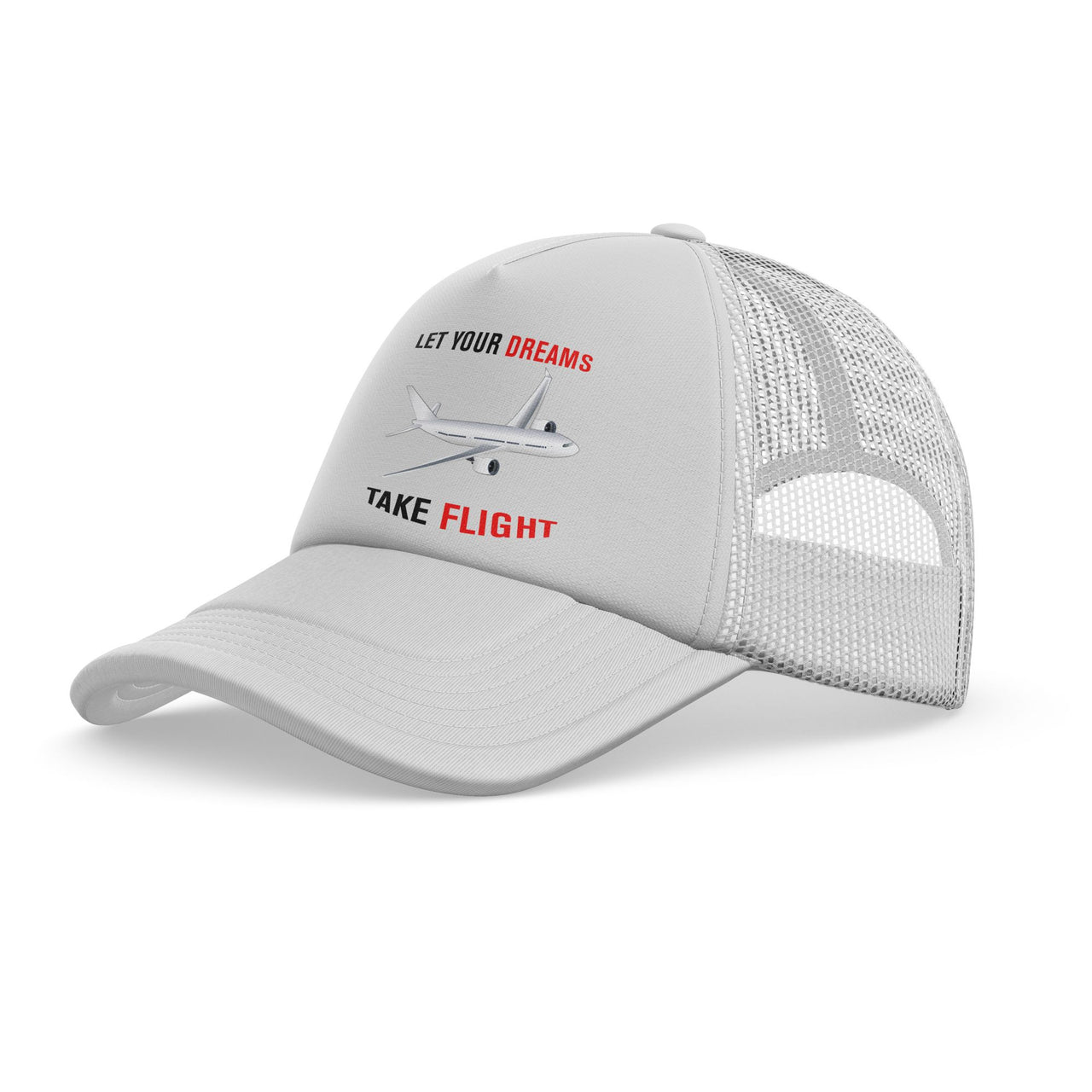 Let Your Dreams Take Flight Designed Trucker Caps & Hats