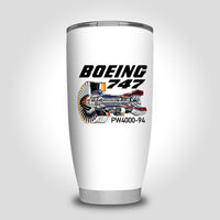 Thumbnail for Boeing 747 & PW4000-94 Engine Designed Tumbler Travel Mugs