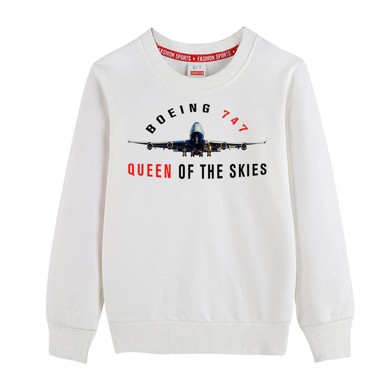 Boeing 747 Queen of the Skies Designed "CHILDREN" Sweatshirts