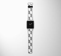 Thumbnail for 717 Flat Text Designed Leather Apple Watch Straps