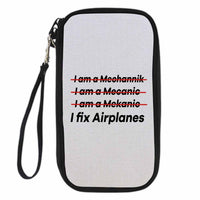 Thumbnail for I Fix Airplanes Designed Travel Cases & Wallets