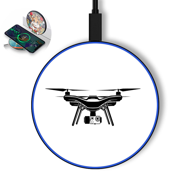 Drone Silhouette Designed Wireless Chargers