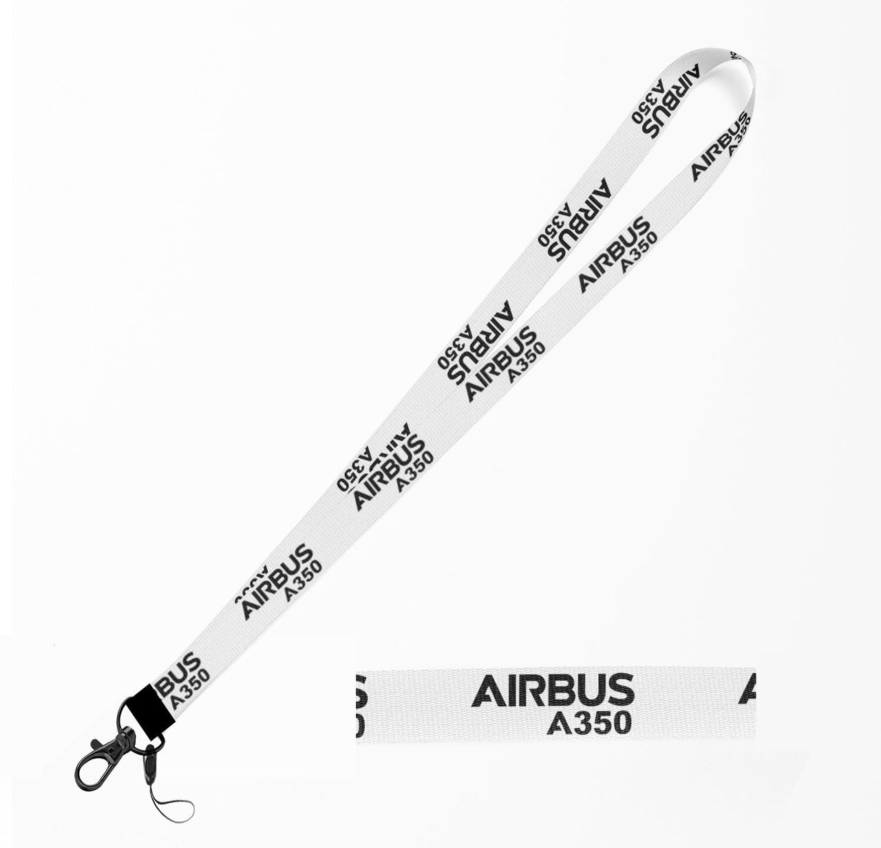 Airbus A350 & Text Designed Lanyard & ID Holders