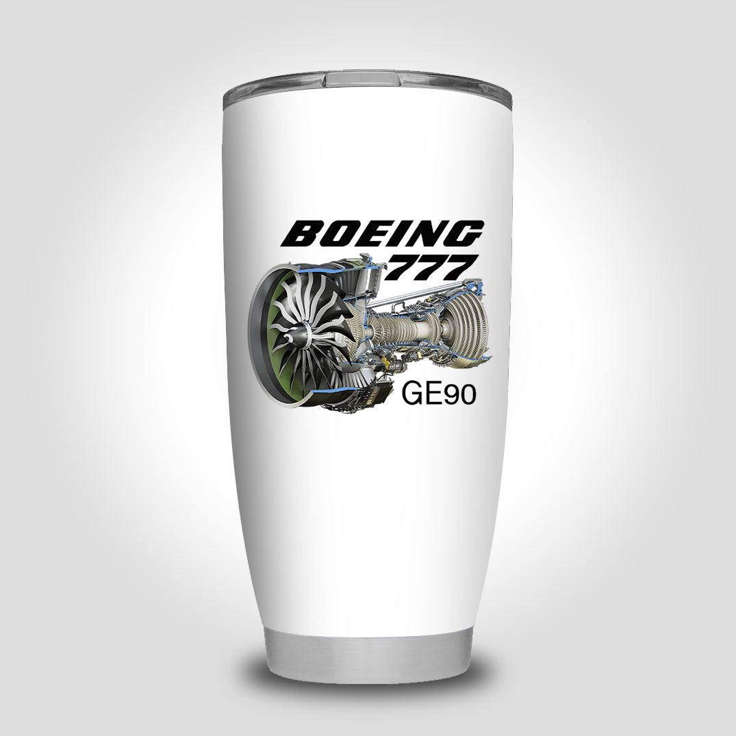 Boeing 777 & GE90 Engine Designed Tumbler Travel Mugs