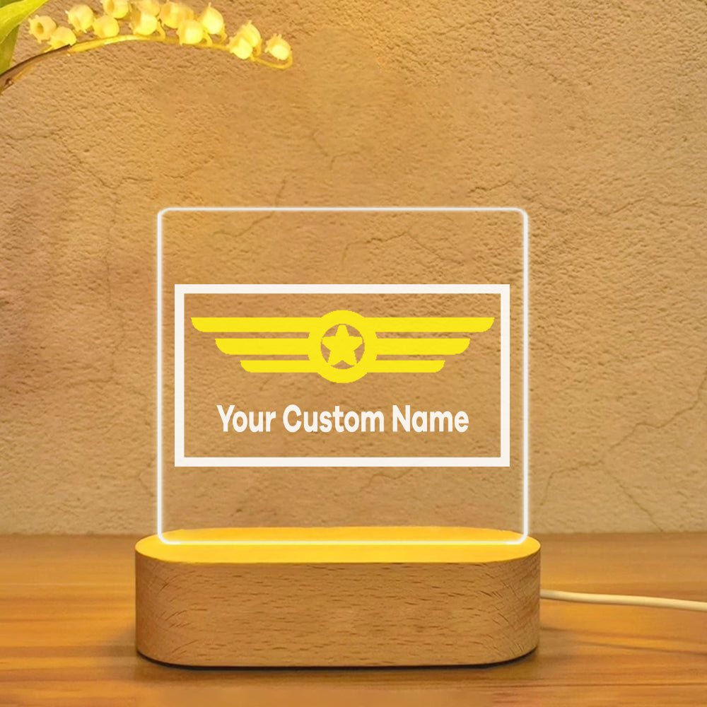 Custom Name (Badge 1) Designed Night Lamp