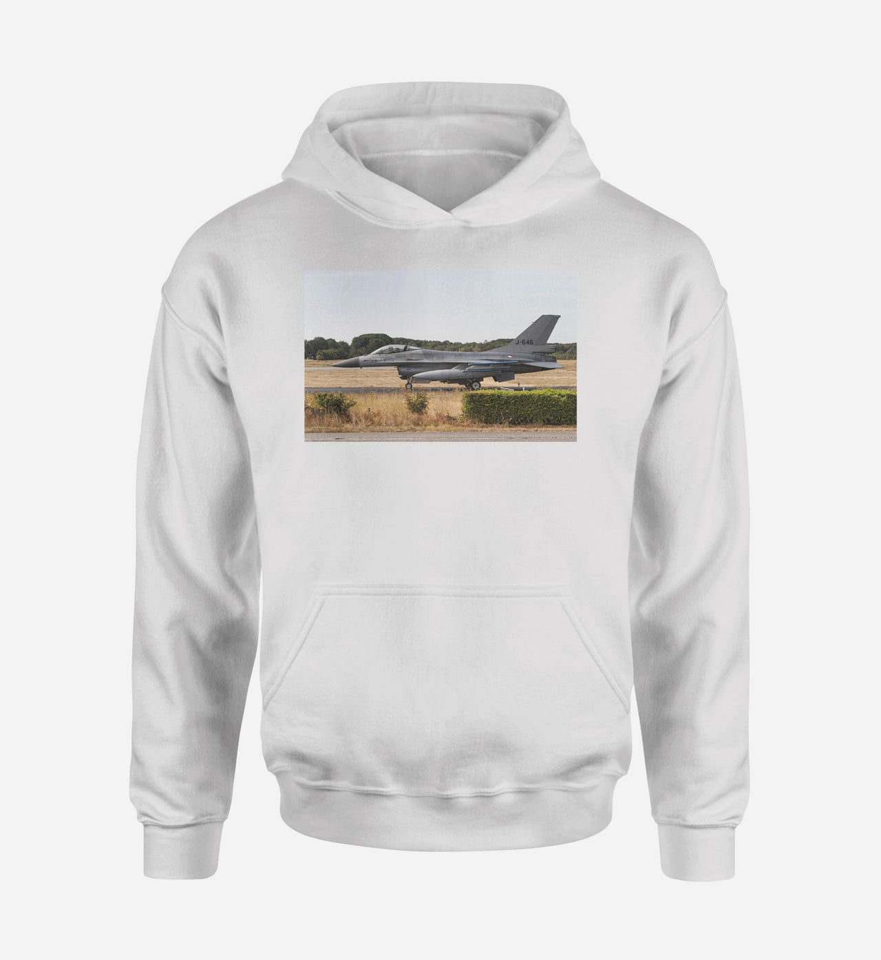 Fighting Falcon F16 From Side Designed Hoodies