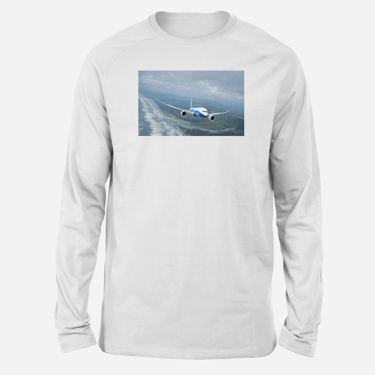 Cruising Boeing 787 Designed Long-Sleeve T-Shirts