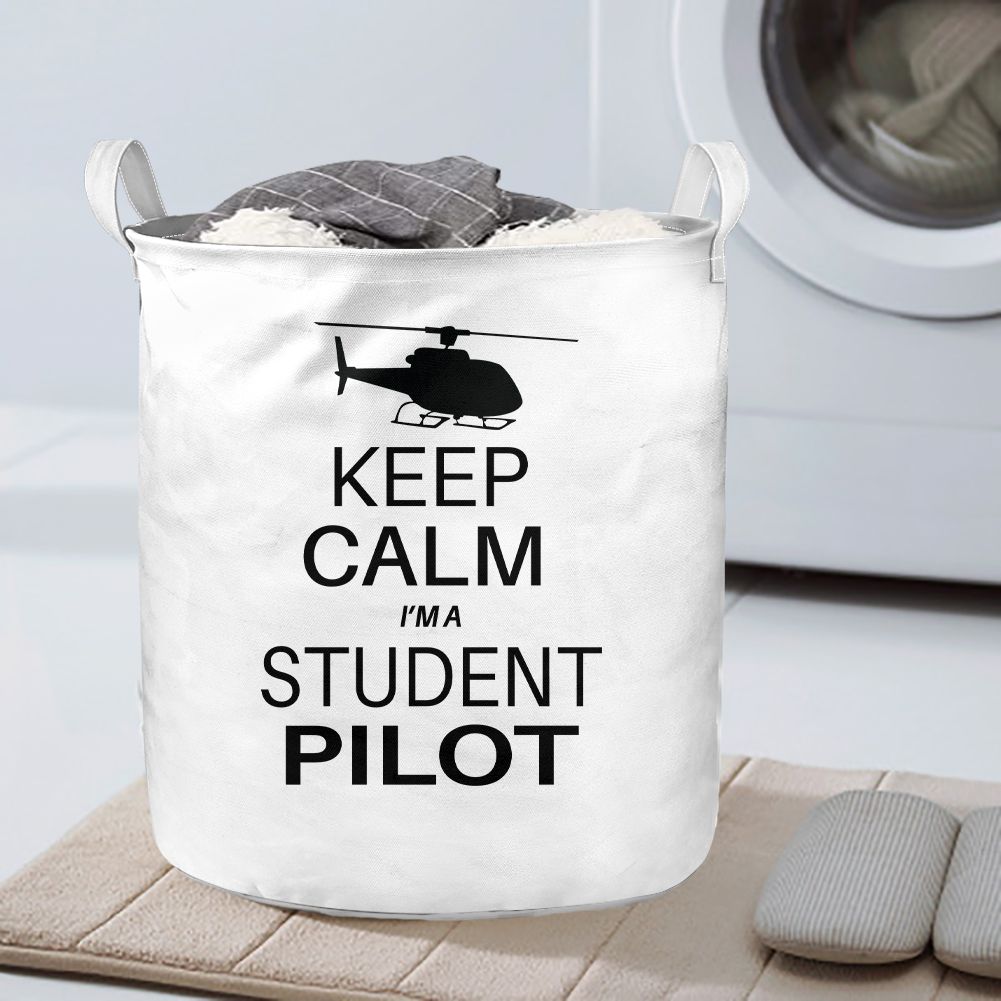 Student Pilot (Helicopter) Designed Laundry Baskets