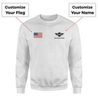 Thumbnail for Custom Flag & Name with Badge 5 Designed 3D Sweatshirts