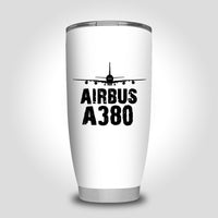 Thumbnail for Airbus A380 & Plane Designed Tumbler Travel Mugs