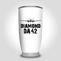 Thumbnail for Diamond DA42 & Plane Designed Tumbler Travel Mugs