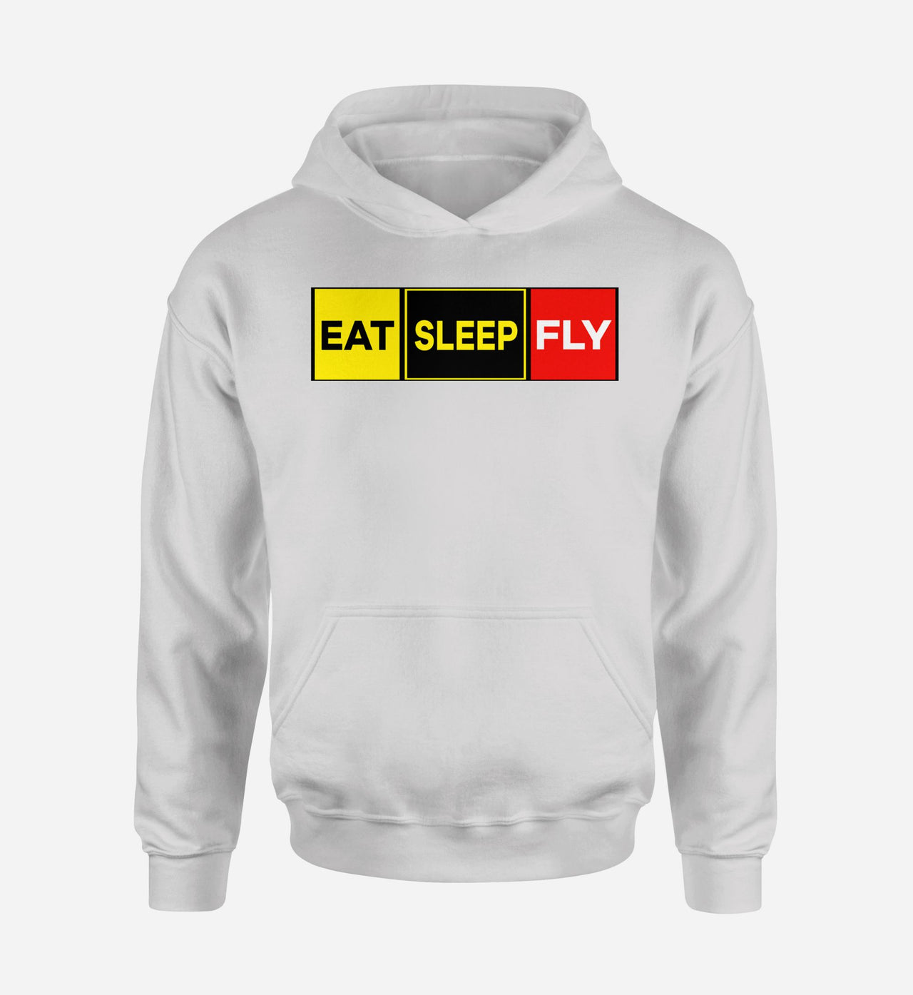 Eat Sleep Fly (Colourful) Designed Hoodies