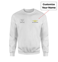 Thumbnail for Side Your Custom Logos & Name (Badge 3) Designed Sweatshirts