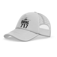 Thumbnail for Boeing 717 & Plane Designed Trucker Caps & Hats