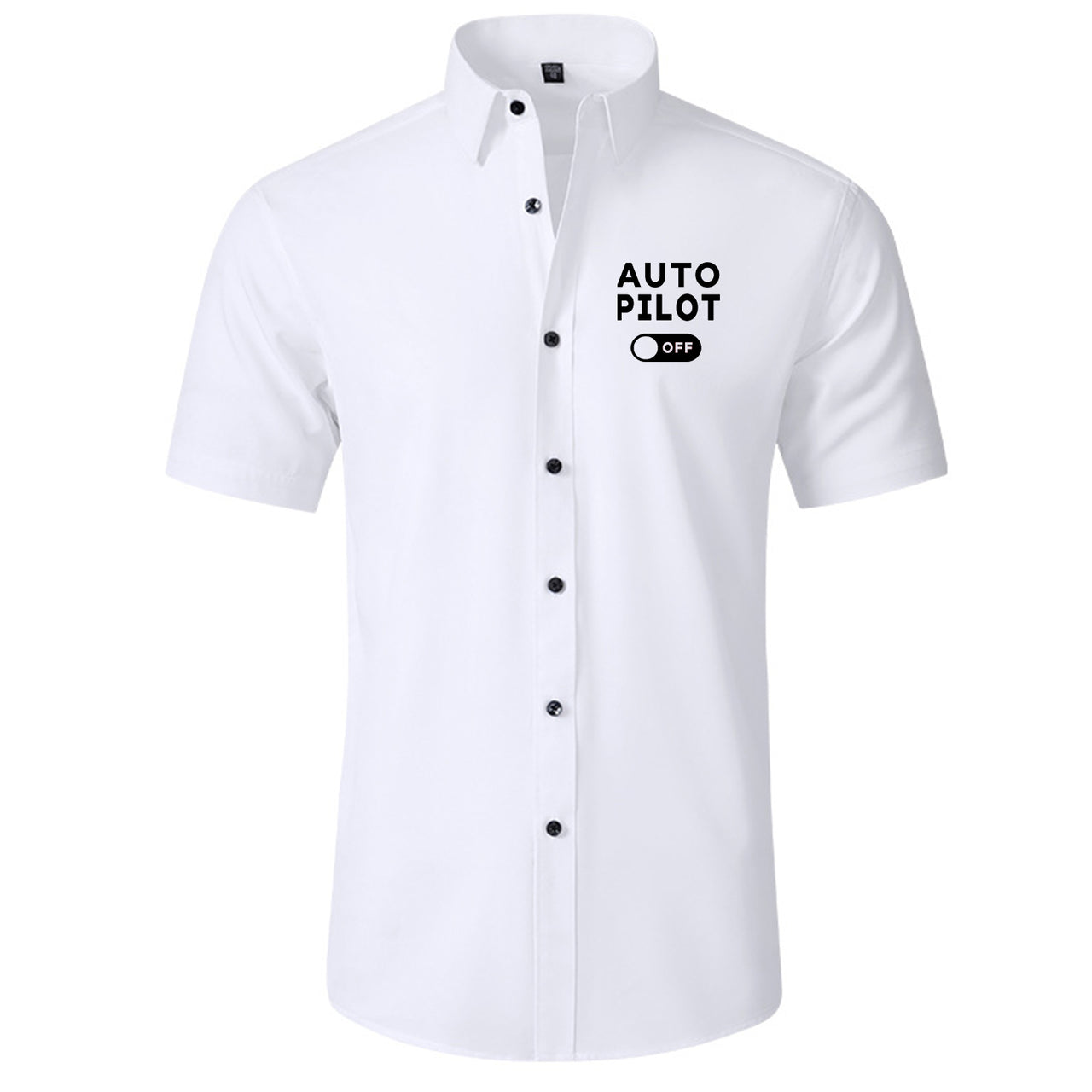 Auto Pilot Off Designed Short Sleeve Shirts