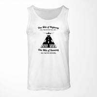 Thumbnail for One Mile of Runway Will Take you Anywhere Designed Tank Tops