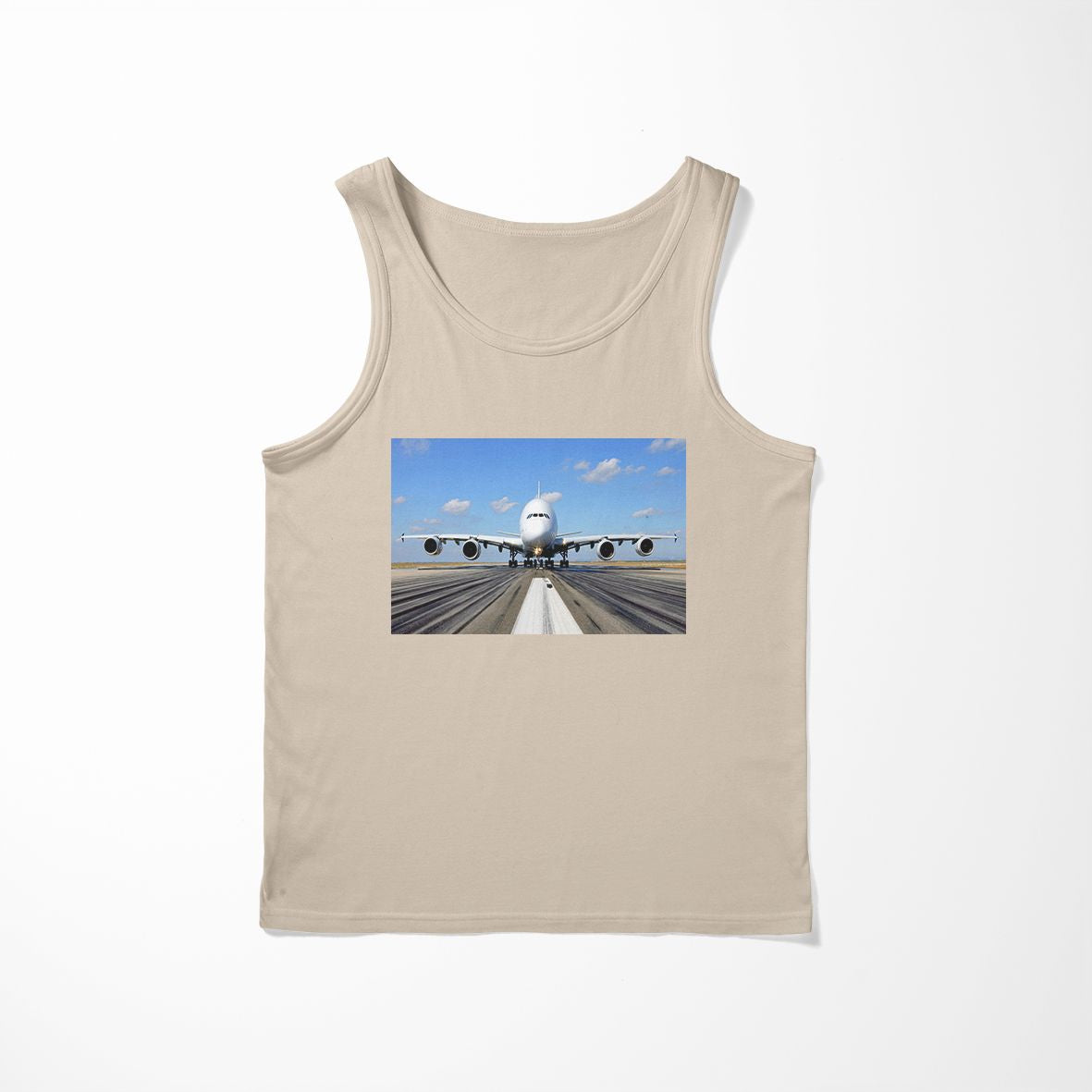 Mighty Airbus A380 Designed Tank Tops