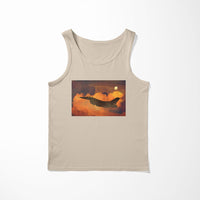 Thumbnail for Departing Fighting Falcon F16 Designed Tank Tops