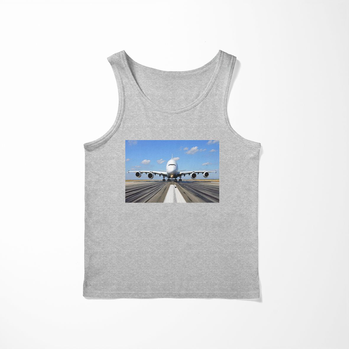 Mighty Airbus A380 Designed Tank Tops