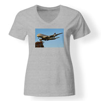 Thumbnail for Etihad Airways A380 Designed V-Neck T-Shirts