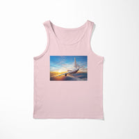 Thumbnail for Airliner Jet Cruising over Clouds Designed Tank Tops