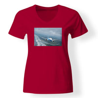 Thumbnail for Cruising Boeing 787 Designed V-Neck T-Shirts