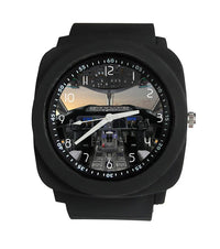 Thumbnail for Boeing 787 Cockpit Designed Rubber Strap Watches Pilot Eyes Store 