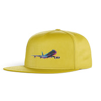 Thumbnail for Multicolor Airplane Designed Snapback Caps & Hats
