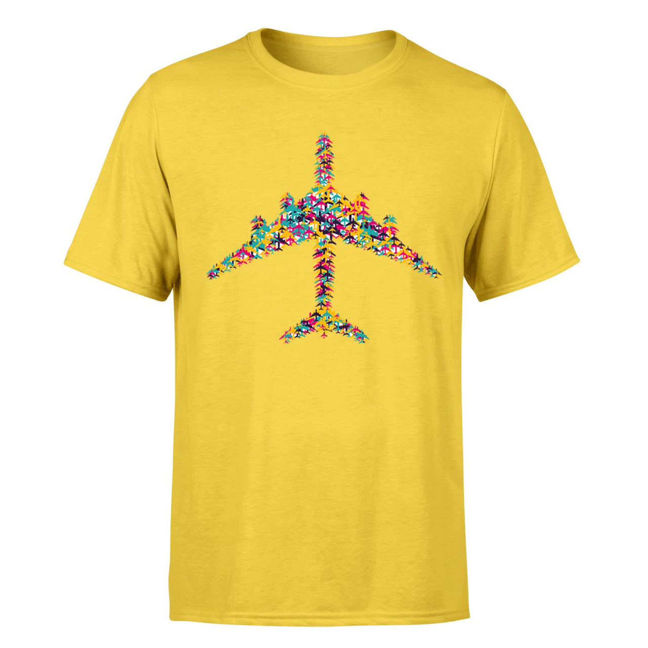 Colourful Airplane Designed T-Shirts