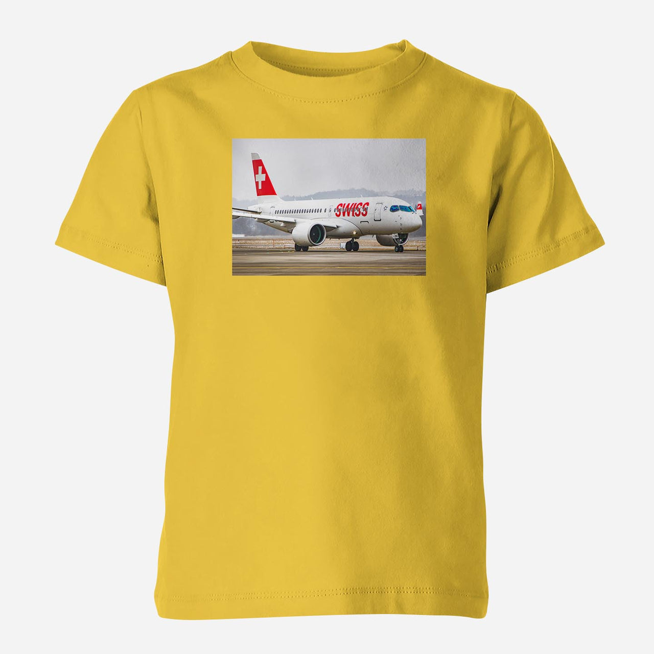 Swiss Airlines Bombardier CS100 Designed Children T-Shirts