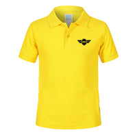 Thumbnail for Born To Fly & Badge Designed Children Polo T-Shirts