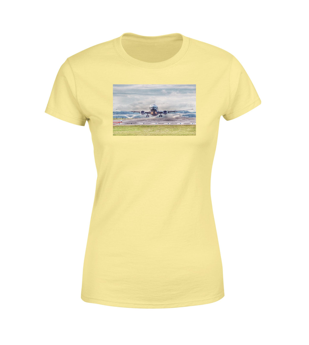 Departing Boeing 737 Designed Women T-Shirts